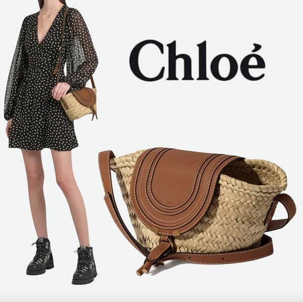 CHLOE Marcie クロエ かごバッグ コピー スモール ストロー CHLOE Marcie クロエ かごバッグ コピー スモール ストロー