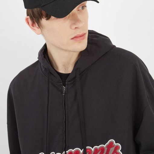 VETEMENTS お洒落ロゴCap 黒 ヴェトモン キャップ コピーヴェトモンコピー