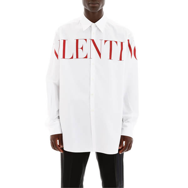 ヴァレンティノ シャツ ヴァレンティノ シャツ コピー Oversized Logo シャツヴァレンティノコピー