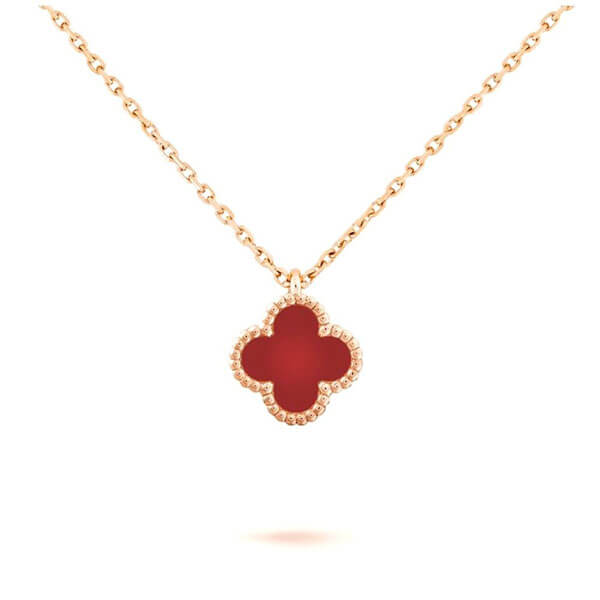 ヴァン クリーフ＆アーペル Sweet Alhambra carnelian ペンダント