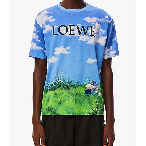 ロエベ×となりのトトロ ランドスケープ トトロ Tシャツ偽物ロエベコピー