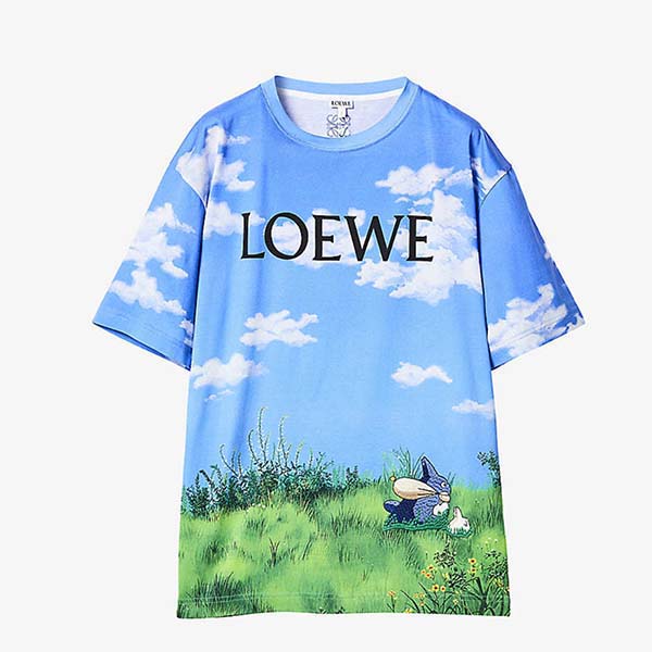ロエベ×となりのトトロ ランドスケープ トトロ Tシャツ偽物ロエベコピー