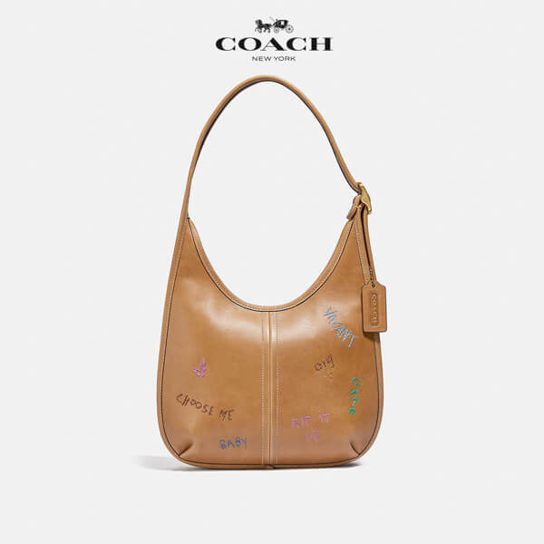 コーチ☆ エルゴ ショルダー バッグ スーパーコピー エンブロイダリー 