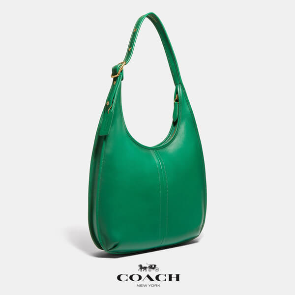 極美品】COACH エルゴ ショルダーバッグ 33 グリーン C2264 Coach ergo 