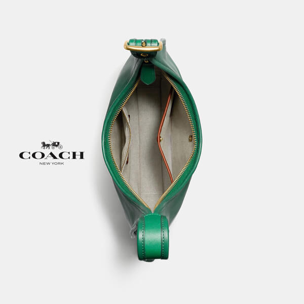 極美品】COACH エルゴ ショルダーバッグ 33 グリーン C2264 Coach ergo 