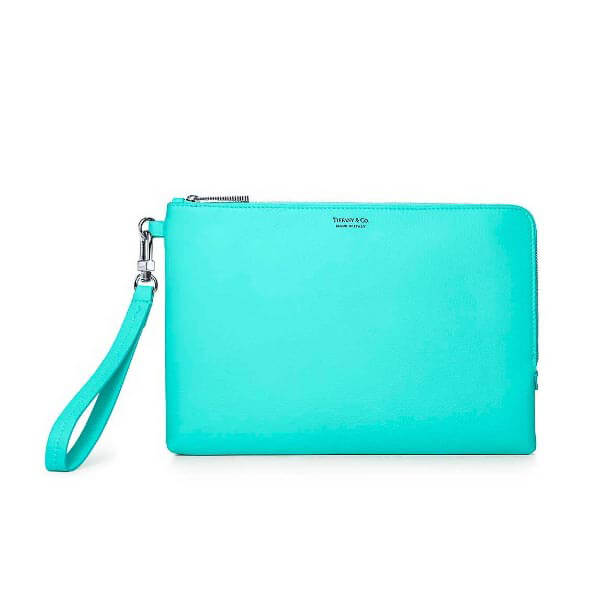 ティファニー TIFFANY&Co. レザー ロゴ セカンド クラッチバッグ 