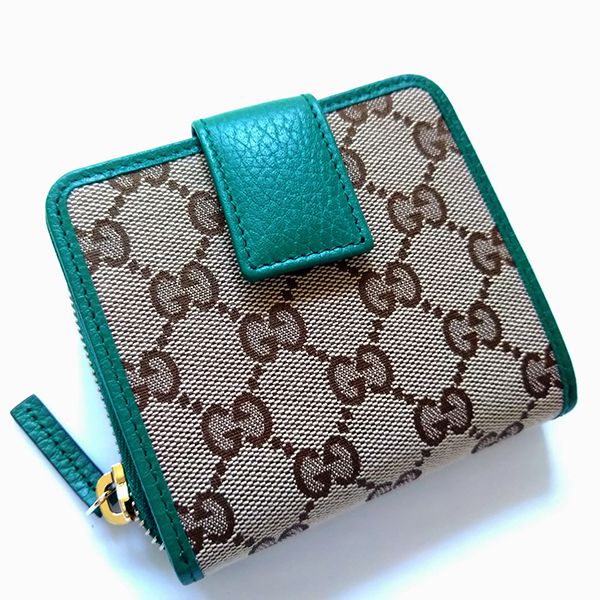 大人気☆グッチ シマ 二つ折り 財布偽物 GGキャンバス 多色 346056