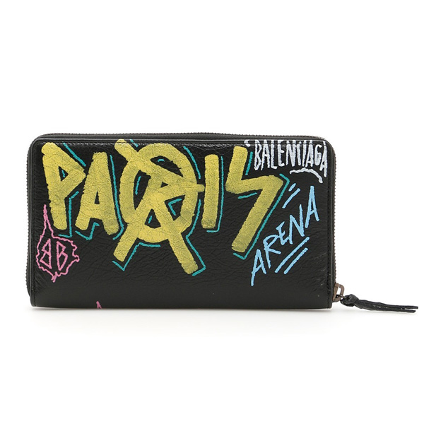 バレンシアガ クラシックグラフィティジップ長財布 All Over Graffiti