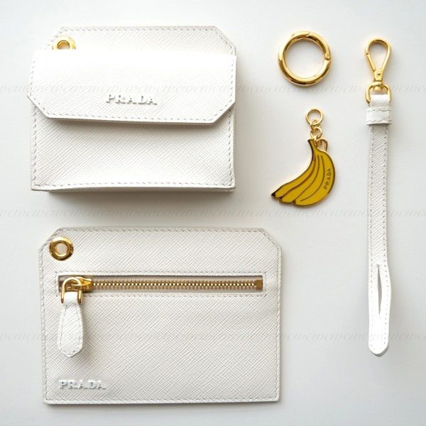PRADA プラダ サフィアーノ バナナチャーム カードケース 【公式通販】