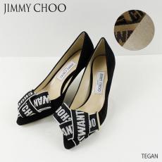 ジミーチュウ TEGAN スエード パンプス I WANT COO ロゴリボン偽物