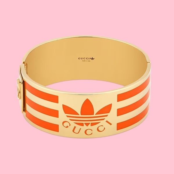 グッチ × アディダス ストライプ カフブレスレット 702882 J1631 8082 