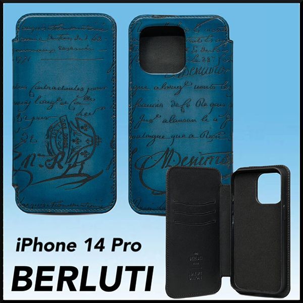 ベルルッティ 手帳型15pro iphoneケース BerlutiScritto Leather ベルルッティ 手帳型15pro iphoneケース BerlutiScritto Leather