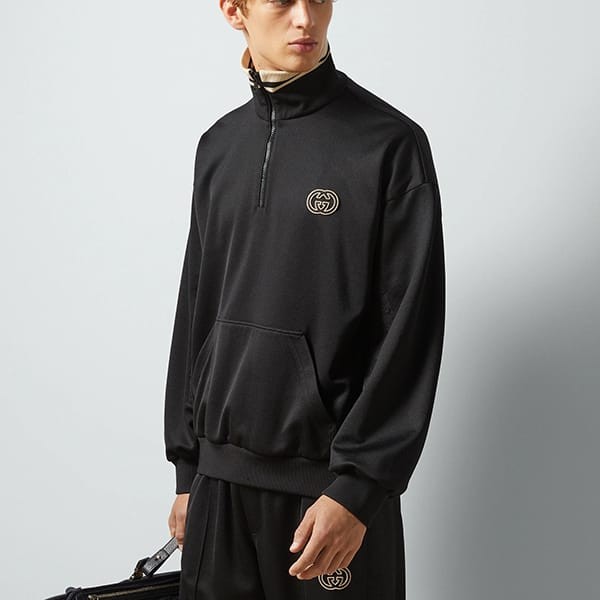 グッチ ハーフジップテクニカルジャージジャケット 偽物