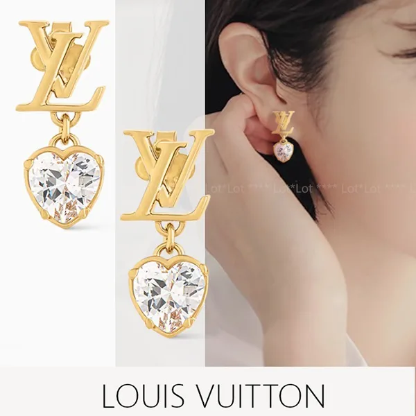 完売色あり!新作》ルイヴィトンコピー／ピアス LV アイコニック ハート