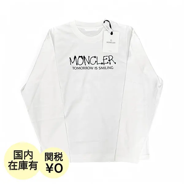 美品★ モンクレール　文字ロゴ　ワッペン　白　M Tシャツ　国内正規品　5S63 モンクレールスーパーコピー N級品通販ならfucopy|スーパーコピー優良