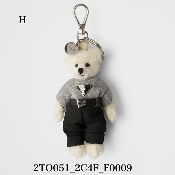 プラダ コピー メタルリング付 Teddy バッグチャーム