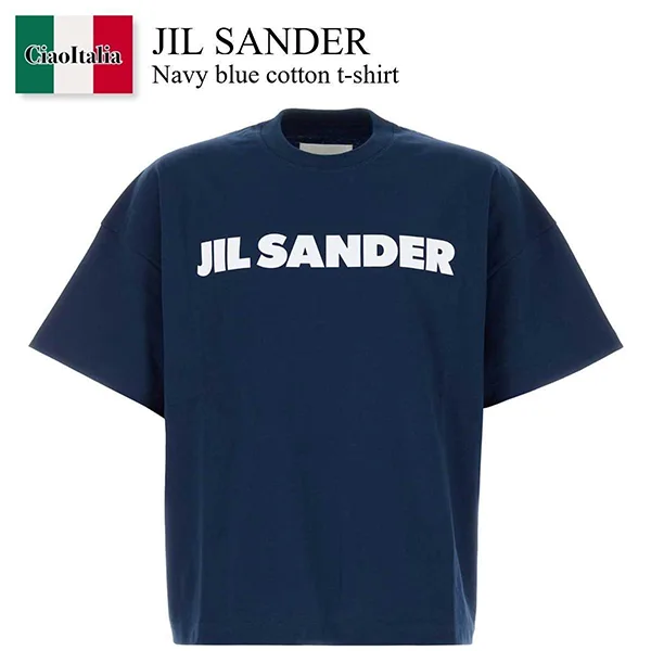 【未使用級✨】JIL SANDER ロゴ オーバーサイズ Tシャツ ネイビー ジルサンダー スーパーコピー N級品通販ならfucopy|スーパーコピー優良