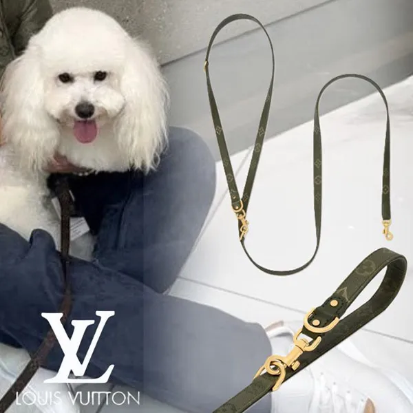 お洒落で機能的☆】ルイヴィトン コピー LV ドッグ リーシュMM・クロス