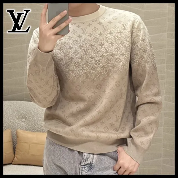 LVスウェット】ルイヴィトン コピー モノグラム クルーネック ニット
