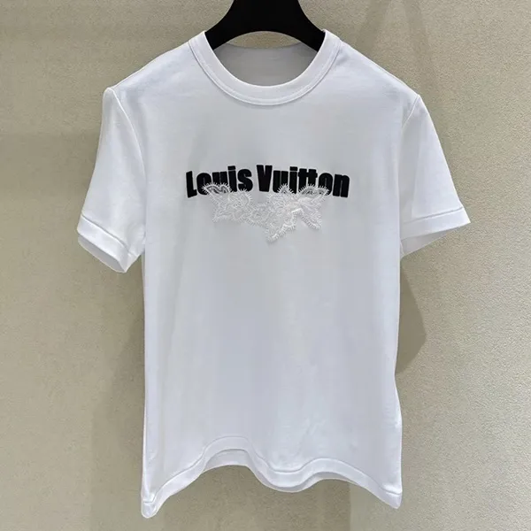 レースで華やか♪】ルイヴィトン レースシグネチャーTシャツ スーパー