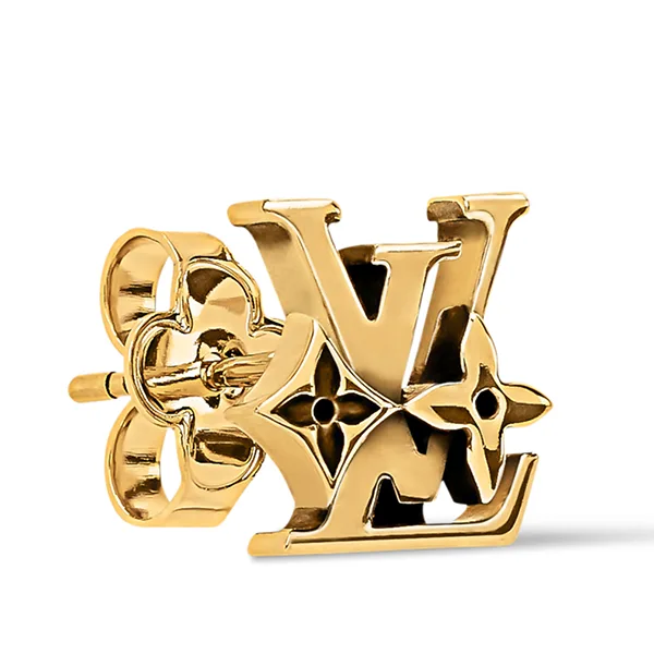 ルイヴィトン*メンズ モノグラム Row ロー ゴールドピアス M03830ルイ