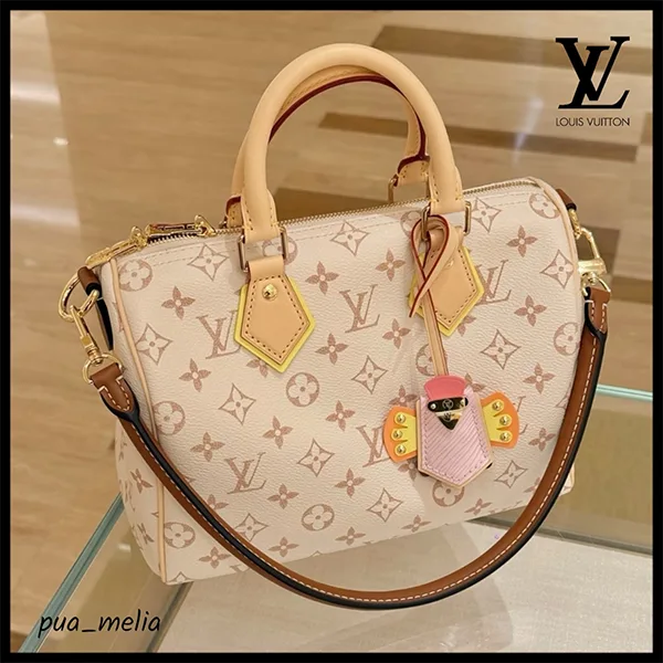 LOUIS VUITTON◇リッター・バッグ_エブリデイLV/レザー/GRN/総柄 