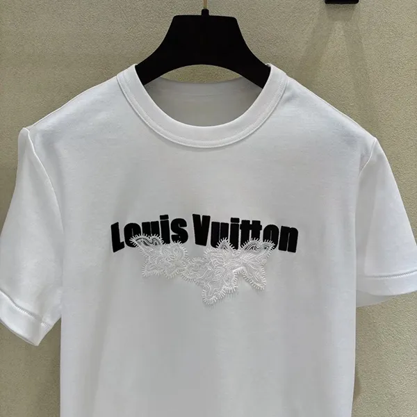レースで華やか♪】ルイヴィトン レースシグネチャーTシャツ スーパー