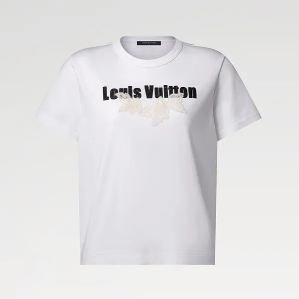 レースで華やか♪】ルイヴィトン レースシグネチャーTシャツ スーパー