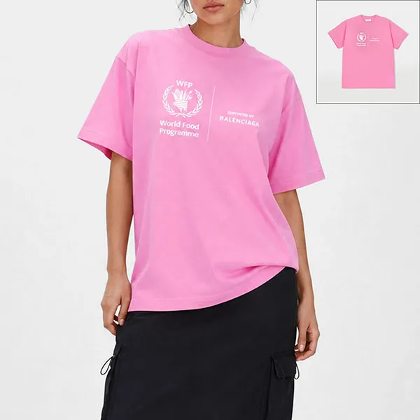 送料無料]☆即発送☆バレンシアガ ロゴ ユニセックス Tシャツ スーパー