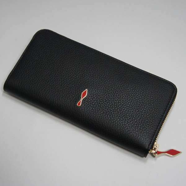 18SS 新作 ルブタン Panettone Wallet 黒 シンプル 1185061CM6S