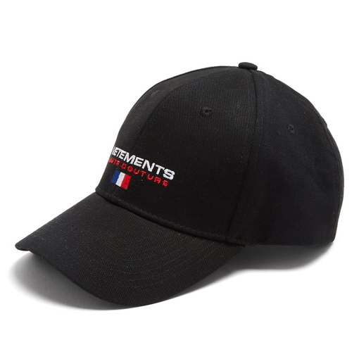 VETEMENTS お洒落ロゴCap 黒 ヴェトモン キャップ コピーヴェトモンコピー