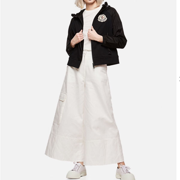 ジャケットアウター Moncler simone rocha フリルナイロンパーカー